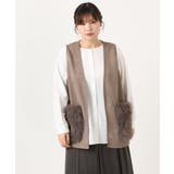 【大きいサイズ】ファーポケットベスト | eur3 | 詳細画像8 