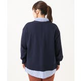 【大きいサイズ】シャツドッキングニットカーディガン | eur3 | 詳細画像4