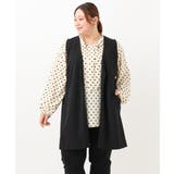 【大きいサイズ】カットジョーゼットVネックジレ | eur3 | 詳細画像22 