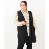 【大きいサイズ】カットジョーゼットVネックジレ | eur3 | 詳細画像23 