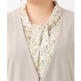 【大きいサイズ】カットジョーゼットVネックジレ | eur3 | 詳細画像9 