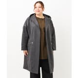 【大きいサイズ】スウェードポンチフーディーロングアウター | eur3 | 詳細画像22 