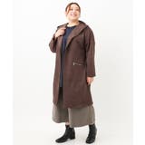 【大きいサイズ】スウェードポンチフーディーロングアウター | eur3 | 詳細画像6 