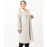 ライトグレー(91) | 【大きいサイズ】スウェードポンチフーディーロングアウター | eur3