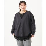 【大きいサイズ】ラウンドヘムVネックカーディガン | eur3 | 詳細画像14