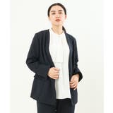【大きいサイズ 11号サイズあり セットアップ対応】カットジョーゼットジャケット | eur3 | 詳細画像1