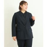 【大きいサイズ 11号サイズあり セットアップ対応】カットジョーゼットジャケット | eur3 | 詳細画像9
