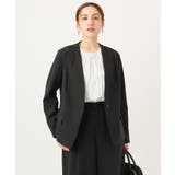 【大きいサイズ/11号サイズあり】Wクロスノーカラージャケット | eur3 | 詳細画像32 