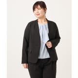 【大きいサイズ/11号サイズあり】Wクロスノーカラージャケット | eur3 | 詳細画像35 