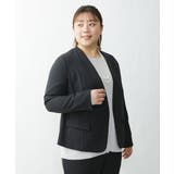 【大きいサイズ/11号サイズあり】Wクロスストレッチノーカラージャケット | eur3 | 詳細画像26