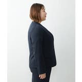 【大きいサイズ/11号サイズあり】Wクロスストレッチノーカラージャケット | eur3 | 詳細画像4