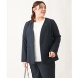 リネンライクVネックジャケット | eur3 | 詳細画像9 