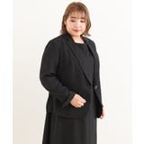 【大きいサイズ/11号サイズあり/セットアップ対応】サテンストレッチジャケット | eur3 | 詳細画像5 