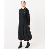 【大きいサイズ】カットプリーツワンピース | eur3 | 詳細画像1 