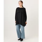 【WEB先行販売】【大きいサイズ】サテンドッキングチュニック | eur3 | 詳細画像11 