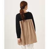 【WEB先行販売】【大きいサイズ】サテンドッキングチュニック | eur3 | 詳細画像4 