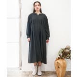 【大きいサイズ/LAVEANGE×eur3】タックジャージーワンピース | eur3 | 詳細画像1 