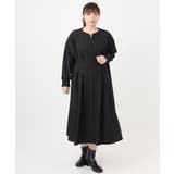【大きいサイズ/LAVEANGE×eur3】タックジャージーワンピース | eur3 | 詳細画像21 