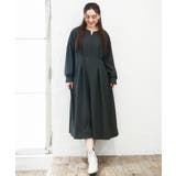 【大きいサイズ/LAVEANGE×eur3】タックジャージーワンピース | eur3 | 詳細画像4 