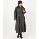 【大きいサイズ/LAVEANGE×eur3】タックジャージーワンピース | eur3 | 詳細画像7 