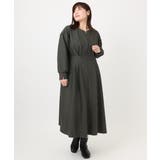 【大きいサイズ/LAVEANGE×eur3】タックジャージーワンピース | eur3 | 詳細画像8 