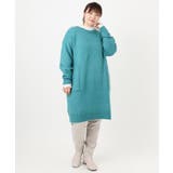 【大きいサイズ LAVEANGE×eur3】アンゴラタッチニットチュニックワンピ… | eur3 | 詳細画像14 