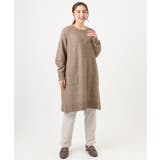 【大きいサイズ LAVEANGE×eur3】アンゴラタッチニットチュニックワンピ… | eur3 | 詳細画像18 