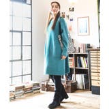 【大きいサイズ LAVEANGE×eur3】アンゴラタッチニットチュニックワンピ… | eur3 | 詳細画像2 