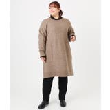 【大きいサイズ LAVEANGE×eur3】アンゴラタッチニットチュニックワンピ… | eur3 | 詳細画像21 