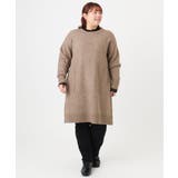 【大きいサイズ LAVEANGE×eur3】アンゴラタッチニットチュニックワンピ… | eur3 | 詳細画像22 