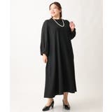 【大きいサイズ】袖ジャガードデザインワンピース | eur3 | 詳細画像22