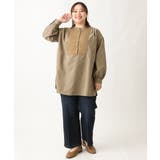 【大きいサイズ/soso×eur3】キルト切り替えチュニックブラウス | eur3 | 詳細画像12