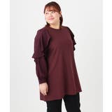 【大きいサイズ】ラッフルスリーブチュニック | eur3 | 詳細画像8 