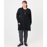 【大きいサイズ】Vネックニットチュニック | eur3 | 詳細画像21 