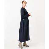 【大きいサイズ】シャーリングコンビワンピース | eur3 | 詳細画像16