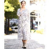 ベージュ(82) | 【大きいサイズ】パイピングワンピース | eur3