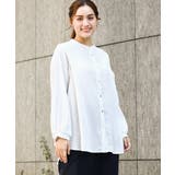 【大きいサイズ】ポーラバンドカラーチュニック | eur3 | 詳細画像1 