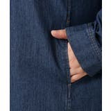 【大きいサイズ】デニムフーディ―シャツチュニック | eur3 | 詳細画像21 