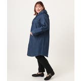 【大きいサイズ】デニムフーディ―シャツチュニック | eur3 | 詳細画像26 