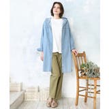 【大きいサイズ】デニムフーディ―シャツチュニック | eur3 | 詳細画像3 