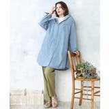 【大きいサイズ】デニムフーディ―シャツチュニック | eur3 | 詳細画像5 