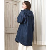 【大きいサイズ】デニムフーディ―シャツチュニック | eur3 | 詳細画像7 