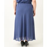 【大きいサイズ】レースブラウス×ジョーゼットスカートセットアップ | eur3 | 詳細画像7 