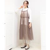 【大きいサイズ】チュールキャミワンピース | eur3 | 詳細画像3 