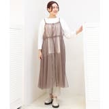 モカ(84) | 【大きいサイズ】チュールキャミワンピース | eur3