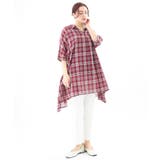 【大きいサイズ】コットンイレヘムシャツチュニック | eur3 | 詳細画像18 