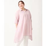 【大きいサイズ】コットンイレヘムシャツチュニック | eur3 | 詳細画像2 