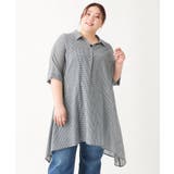 【大きいサイズ】コットンイレヘムシャツチュニック | eur3 | 詳細画像20 