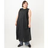 【大きいサイズ】カットジャカードコットンワンピース | eur3 | 詳細画像18 