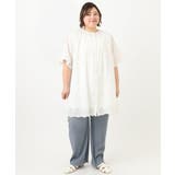 【大きいサイズ】アイレットレースチュニック | eur3 | 詳細画像18 